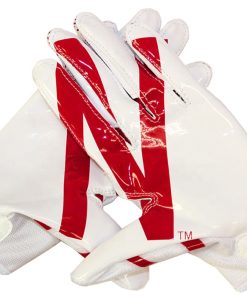 2022 Custom Design American Football Receiver Gloves with Sticky Palm High Grip Synthetic Leather Sports Protection