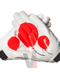 American Football Gloves Synthetic Leather Antiskid Custom Logo Custom Design Youth Receiver Gloves
