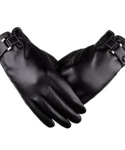 Classic Dark Brown Leather Dress Gloves – Sophisticated Contrast Stitching Design – Soft Touch Genuine Leather Apparel