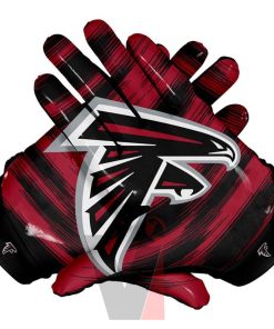 Customised American Football Gloves with Non-Slip Palm Hook & Loop Closure All Season Synthetic Leather Sublimated Design