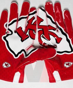 Sticky Comfortable Soft Synthetic Leather American Football Receiver Gloves 2022 Custom Team Design